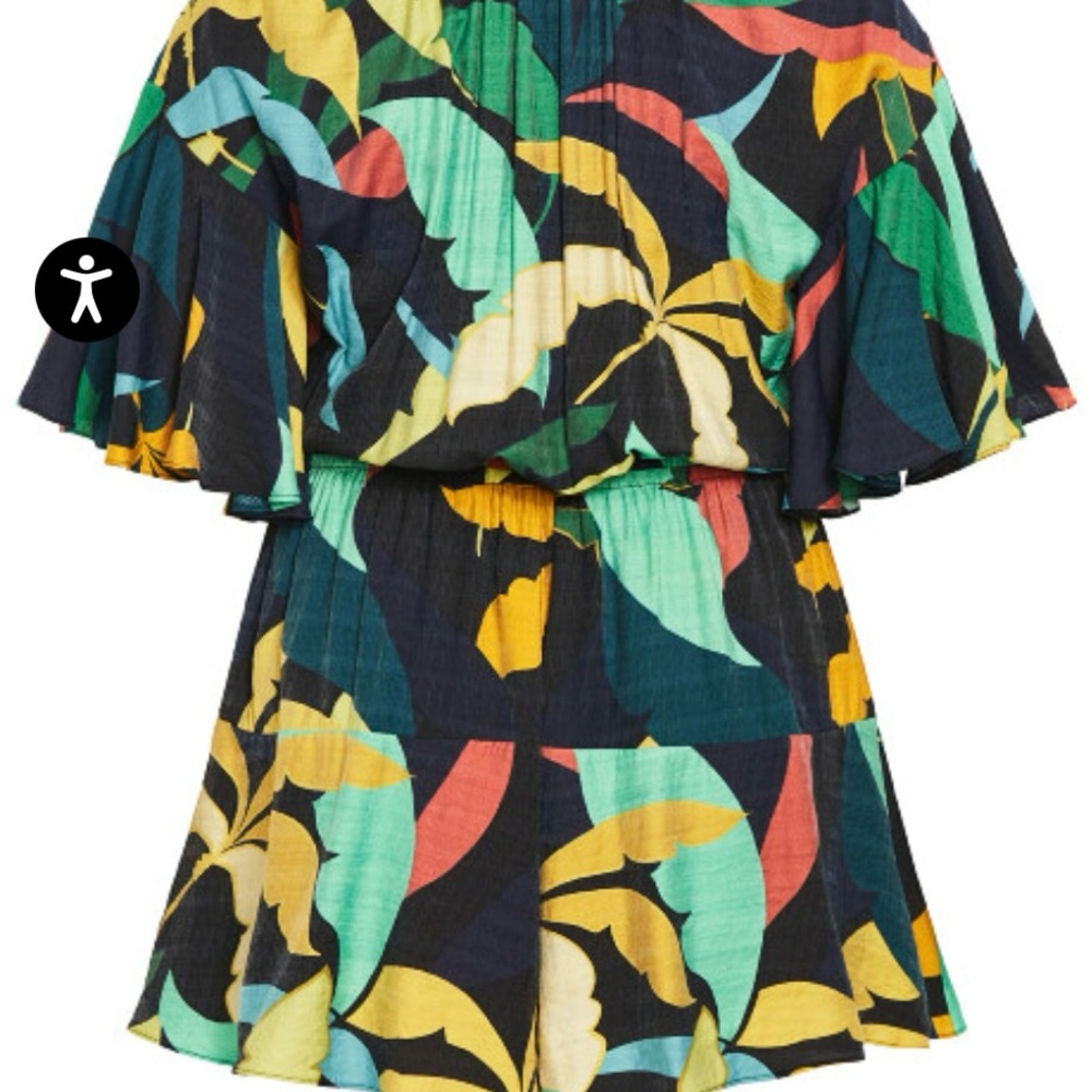 City Chic Multicolor Off-Shoulder Romper - Picture 5 of 10